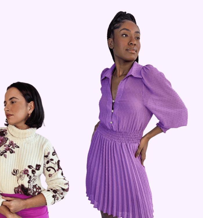 Modelos vestindo peças da VUX